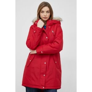 Vero Moda rövid kabát női, piros, téli