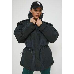 Adidas Originals rövid kabát női, fekete, téli, oversize