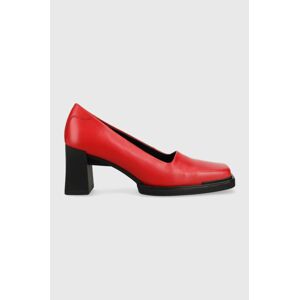 Vagabond Shoemakers bőr flip-flop EDWINA piros, magassarkú