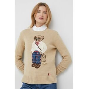 Polo Ralph Lauren pulóver női, bézs