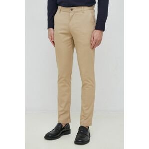 Calvin Klein Jeans nadrág férfi, barna, egyenes