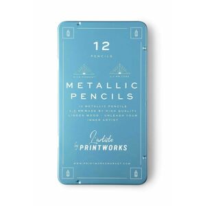 Printworks ceruza készlet tokban Metallic 12 db