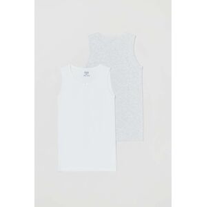 OVS gyerek pizsama top 2 db fehér, melange