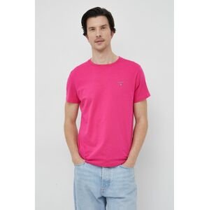 Gant pamut póló rózsaszín, nyomott mintás