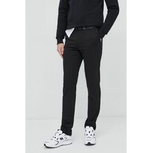 Calvin Klein nadrág férfi, fekete, testhezálló