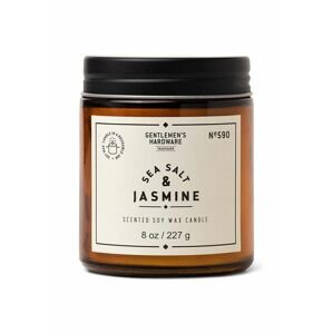 Gentlemen's Hardware illatgyertya szójaviaszból Sea Salt & Jasmine 227 g