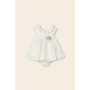 Mayoral Newborn gyerek ruha bézs, mini, harang alakú