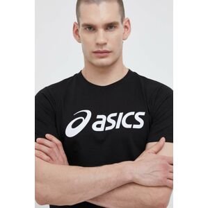 Asics t-shirt fekete, férfi, nyomott mintás