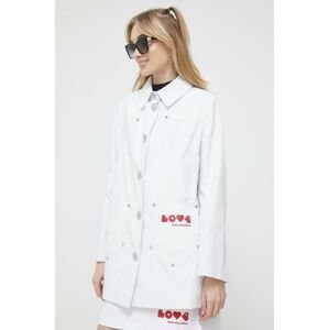 Love Moschino rövid kabát női, fehér, átmeneti