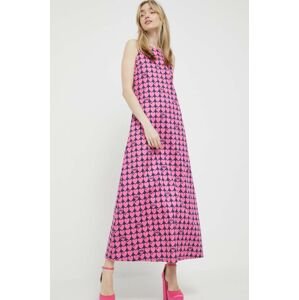 Love Moschino ruha rózsaszín, maxi, harang alakú