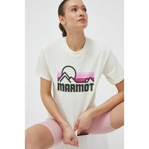 Marmot t-shirt női, bézs