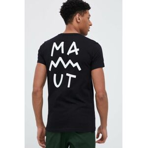 Mammut t-shirt Massone fekete, férfi, nyomott mintás