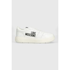 Love Moschino bőr sportcipő fehér, JA15274G0GIAB10A