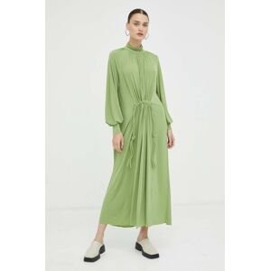 Day Birger et Mikkelsen ruha zöld, maxi, egyenes