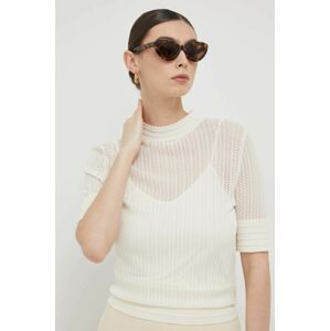 Marciano Guess pulóver selyemkeverékből könnyű, női, bézs