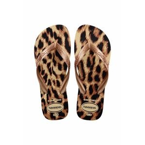 Havaianas flip-flop TOP ANIMALS bézs, női, lapos talpú, 4132920.8625