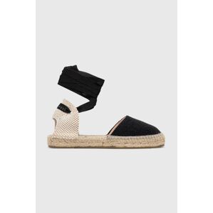 Manebi espadrilles fekete