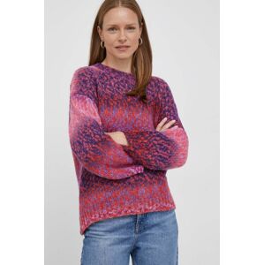 Rich & Royal gyapjúkeverék pulóver női, rózsaszín