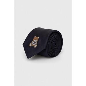 Moschino selyen nyakkendő sötétkék
