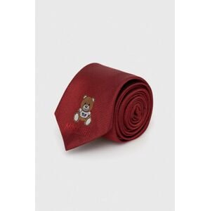 Moschino selyen nyakkendő piros