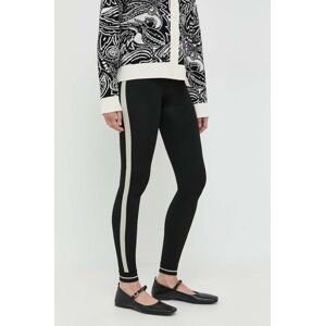 Weekend Max Mara legging fekete, női, sima