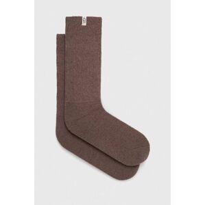 UGG zokni gyapjúkeverékből barna