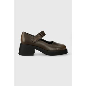 Vagabond Shoemakers bőr flip-flop DORAH barna, magassarkú, 5542.118.19