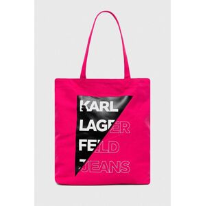Karl Lagerfeld Jeans kézitáska rózsaszín