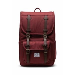 Herschel hátizsák 11391-05655-OS Little America Mid Backpack bordó, nagy, sima