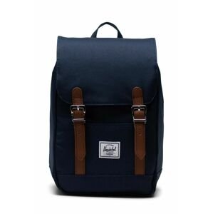 Herschel hátizsák Retreat Mini Backpack sötétkék, kis, sima