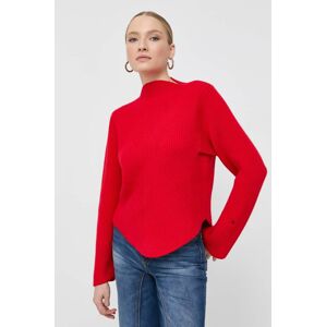 Victoria Beckham gyapjú pulóver női, piros