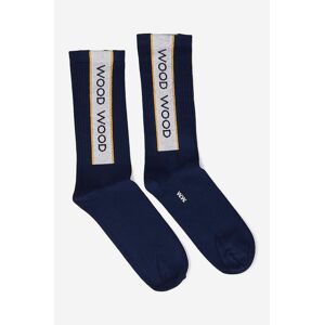 Wood Wood zokni Conor Logo Sport Socks sötétkék