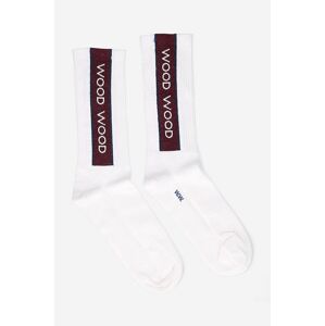 Wood Wood zokni Conor Logo Sport Socks fehér