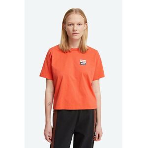 Wood Wood pamut póló Steffi T-Shirt x Fila narancssárga