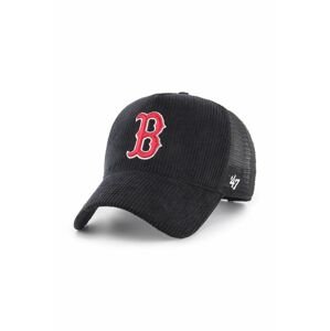 47brand baseball sapka MLB Boston Red Sox fekete, nyomott mintás