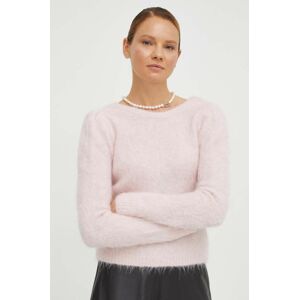 BA&SH gyapjú pulóver női, rózsaszín