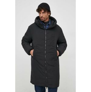 United Colors of Benetton rövid kabát fekete, férfi, téli