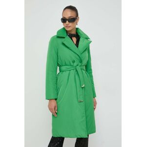 Patrizia Pepe kabát női, zöld, átmeneti, kétsoros gombolású