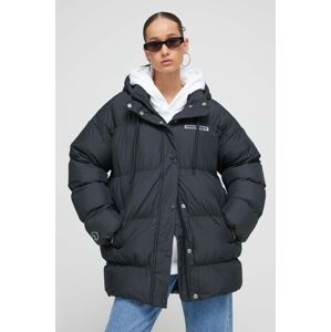 Converse rövid kabát női, fekete, téli, oversize