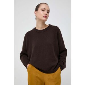 Liviana Conti gyapjú pulóver könnyű, női, barna