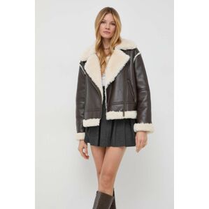 MAX&Co. rövid kabát női, barna, átmeneti, oversize