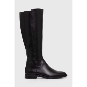 Vagabond Shoemakers bőr csizma FRANCES 2.0 fekete, női, lapos talpú, 5606.201.20