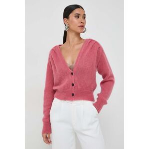 Liviana Conti gyapjúkeverék pulóver rózsaszín, női