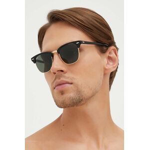 Ray-Ban napszemüveg CLUBMASTER fekete, férfi, 0RB3016
