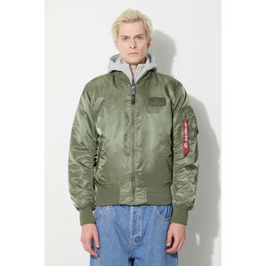 Alpha Industries rövid kabát 183110 01 MA-1 D-Tec férfi, zöld, átmeneti, 183110 01