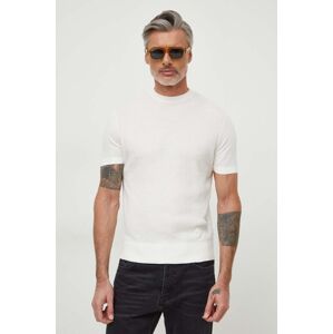 Armani Exchange t-shirt fehér, férfi, sima