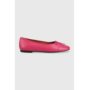 Vagabond Shoemakers bőr balerina cipő JOLIN rózsaszín