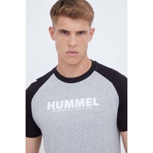 Hummel t-shirt szürke, férfi, nyomott mintás
