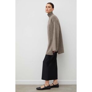 By Malene Birger gyapjú pulóver könnyű, női, bézs, garbónyakú