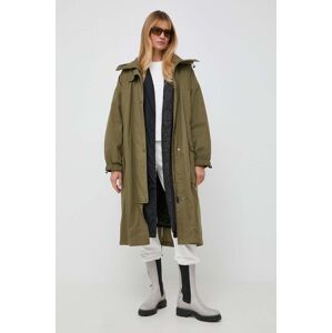 Weekend Max Mara rövid kabát női, zöld, átmeneti, oversize